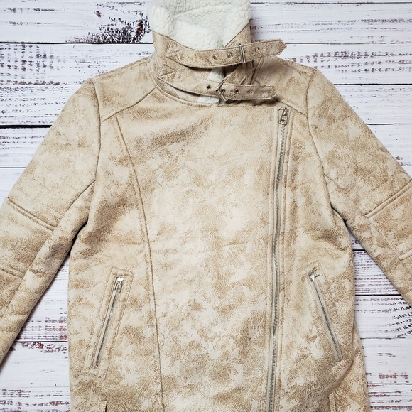 E&Joy by Etam Faux Fur/sherpa/Suede  Womens Coat - Picture 5 of 10